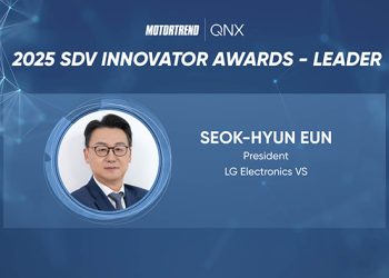 EL PRESIDENTE DE LG VEHICLE SOLUTION COMPANY GANA EL PREMIO MOTORTREND SDV INNOVATOR 2025