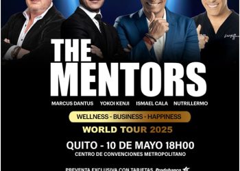 YOKOI KENJI, ISMAEL CALA, MARCUS DANTUS Y NUTRILLERMO LLEGAN A ECUADOR CON THE MENTORS
