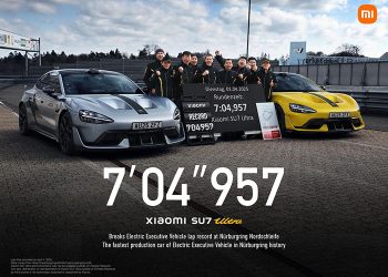 Xiaomi SU7 Ultra rompe el récord de vuelta para vehículos ejecutivos eléctricos en Nürburgring Nordschleife con un tiempo impresionante de 7:04.957