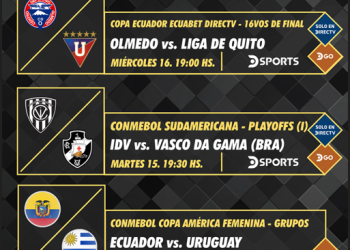 Programación deportiva DIRECTV Ecuador – 11 al 18 de julio