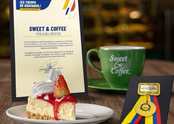 Sweet&Coffee® fue condecorado con el premio “Perla del Pacífico” por su aporte al desarrollo de Guayaquil