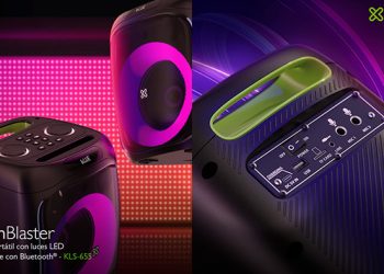 Klip Xtreme presentó BoomBlaster, su nuevo parlante para fiestas con luces LED y Bluetooth