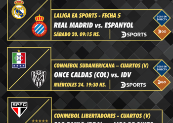 Programación deportiva DIRECTV Ecuador- 19 al 26 de septiembre