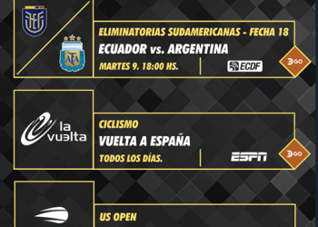Programación deportiva DIRECTV Ecuador- 5 al 12 de septiembre