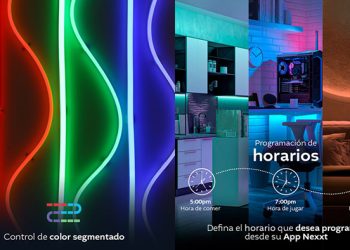 Nexxt Home presentó en Ecuador sus Luces inteligentes Wi-Fi RGB para dar color a estas Fiestas