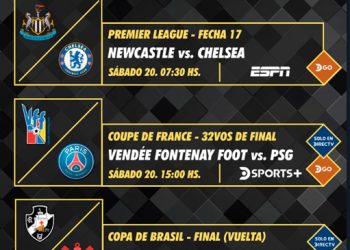 Programación deportiva DIRECTV Ecuador- 19 al 26 de diciembre