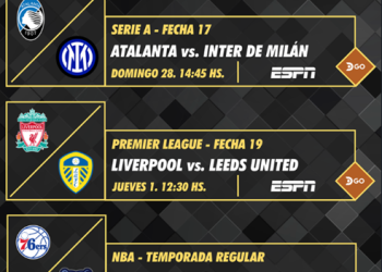 Programación deportiva DIRECTV Ecuador-   26 de diciembre al 2 de enero