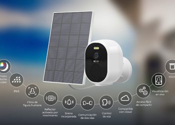 Llegó a Ecuador la Cámara con panel solar Wi-Fi de Nexxt Home