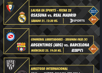 Programación deportiva DIRECTV Ecuador- 20 al 27 de febrero