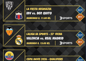 Programación deportiva DIRECTV Ecuador-  6 al 13 de febrero