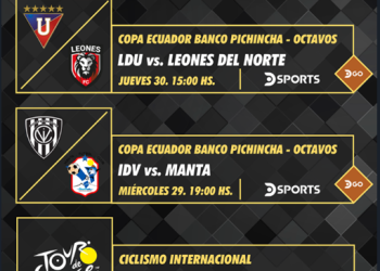 Programación deportiva DIRECTV Ecuador – Desde el 24 al 31 de julio