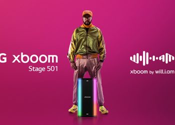 LG presenta el xboom Stage 501, que convierte cualquier canción en un karaoke con IA al instante