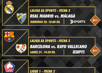 Programación deportiva DIRECTV Ecuador – Desde el 28 de agosto al 4 de septiembre